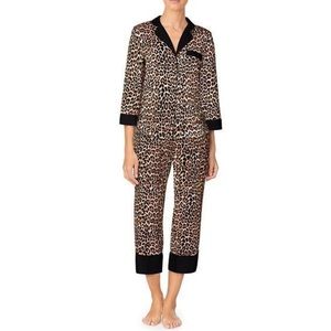 Kate Spade leopard cropped pajamas